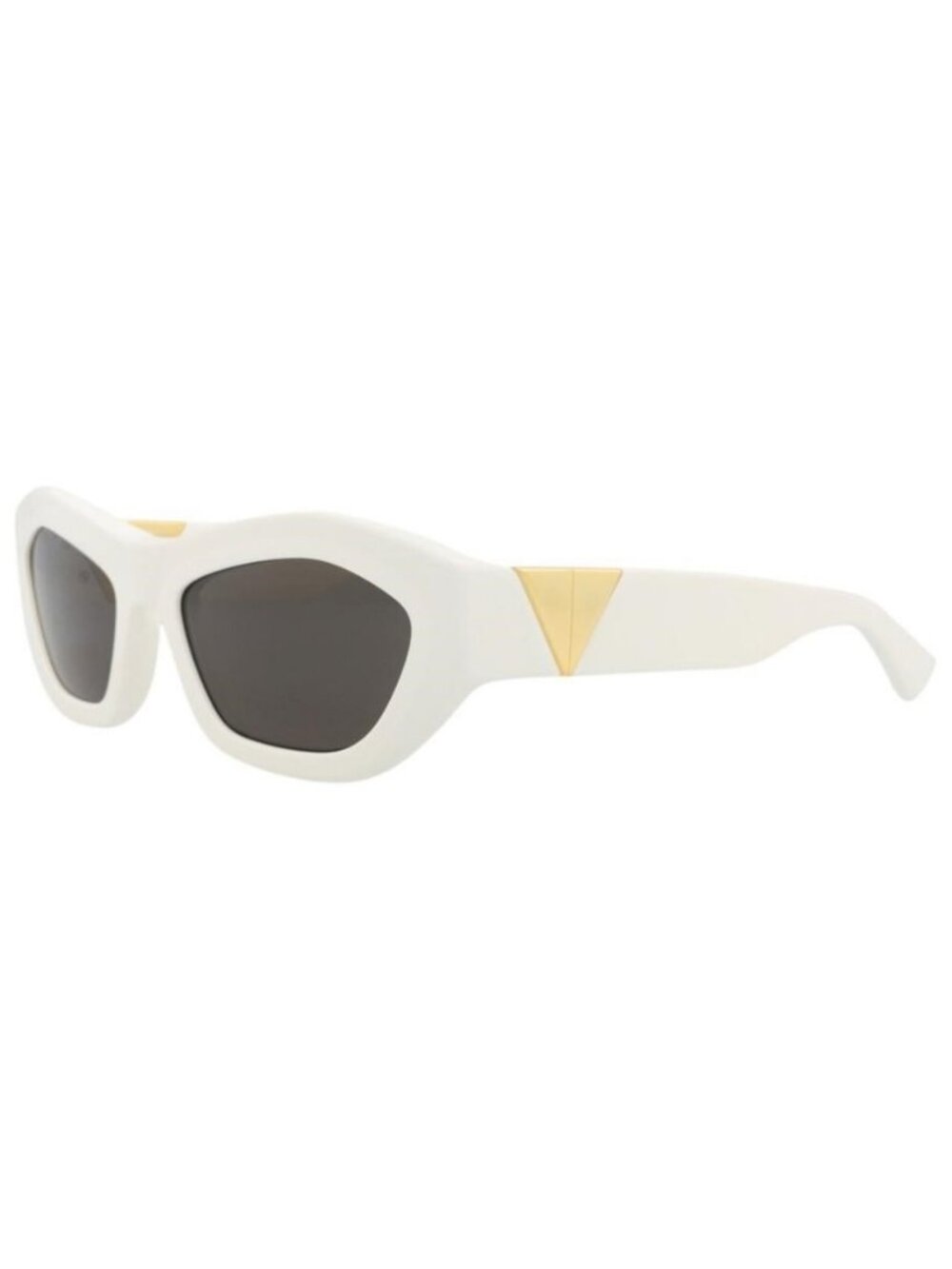 New Bottega Veneta Womens Round/Oval White White Grey Fashion Designer Sunglasse